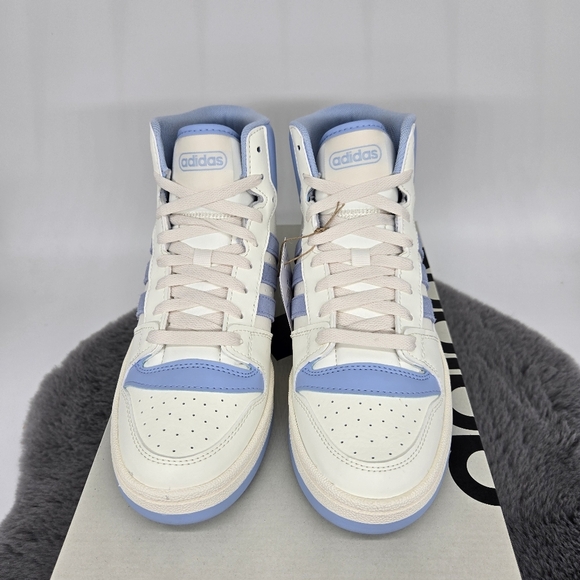 New adidas Break Start Mid Cloud White Glow Blue Women's Shoes Size 10 - Picture 2 of 8